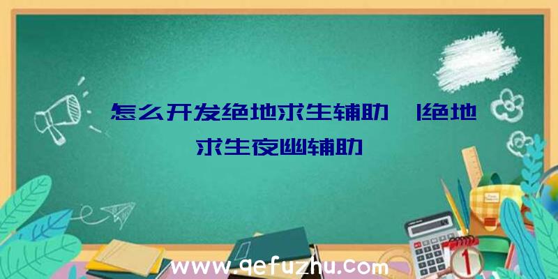 「怎么开发绝地求生辅助」|绝地求生夜幽辅助